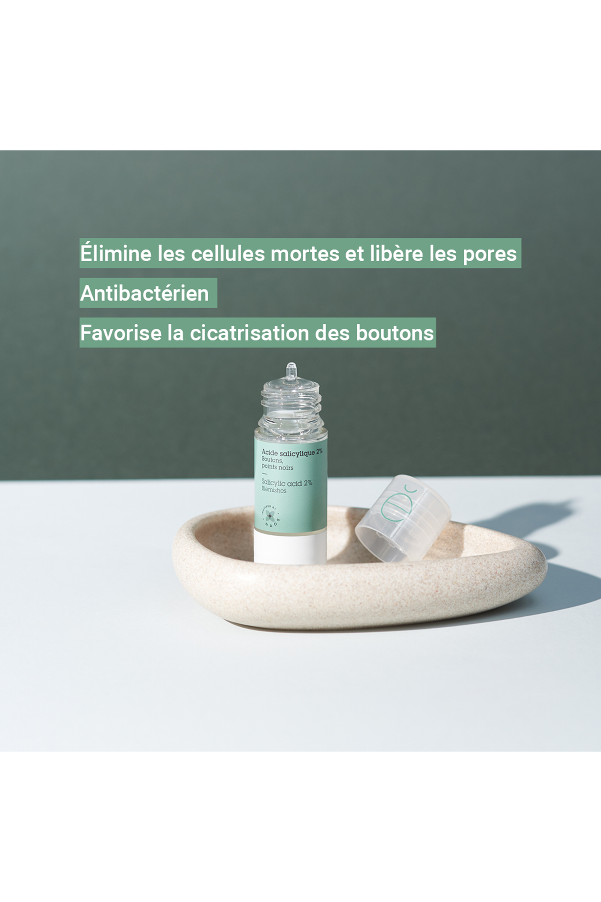 Actif pur Acide salicylique 2% boutons et imperfections