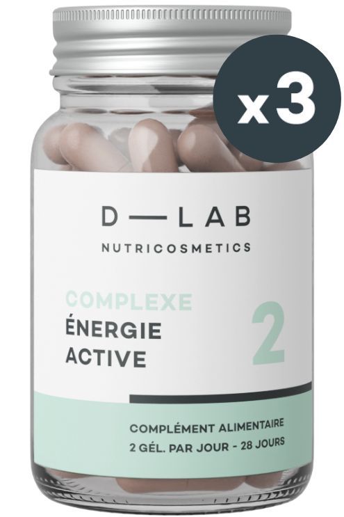 D-LAB Nutricosmetics - Complément alimentaire tonus & minceur Complexe Énergie Active 3 mois