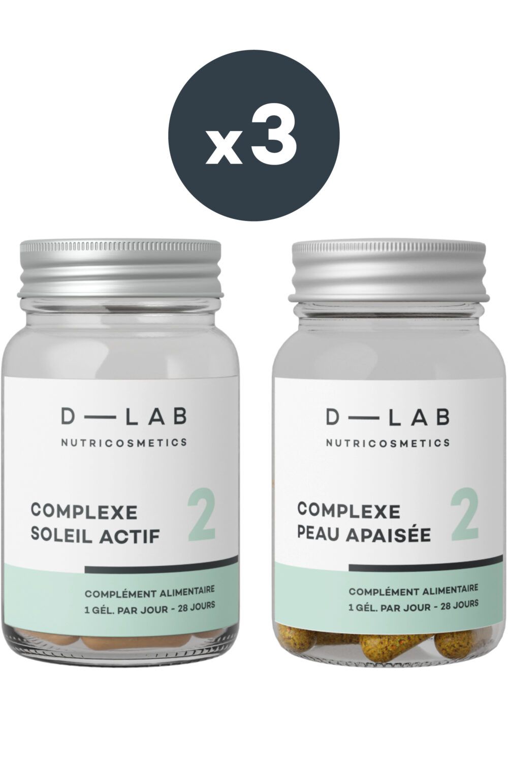 D-LAB Nutricosmetics - Compléments alimentaires Duo Éclat-Total 3 mois