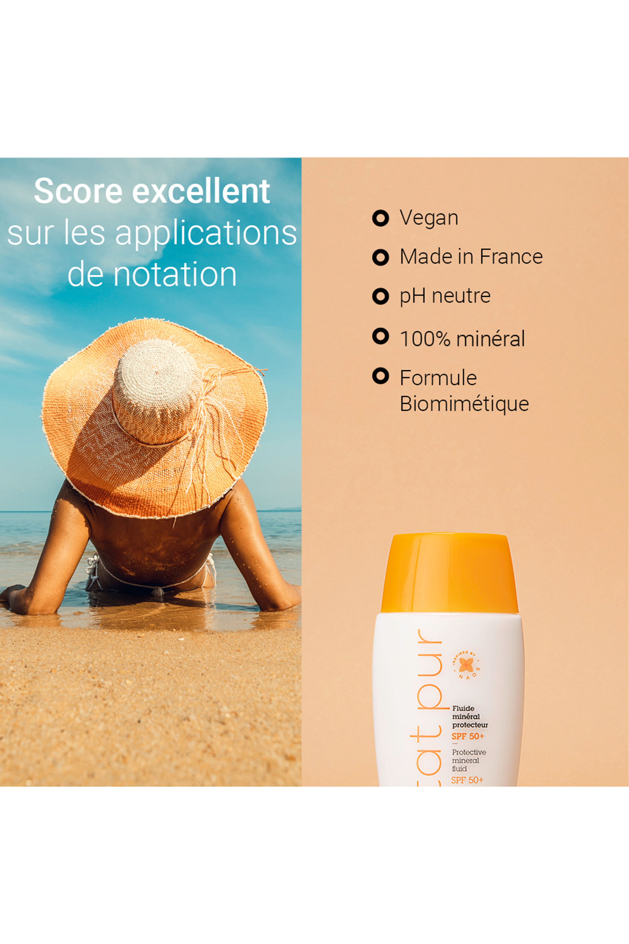 Fluide minéral protecteur visage SPF 50+
