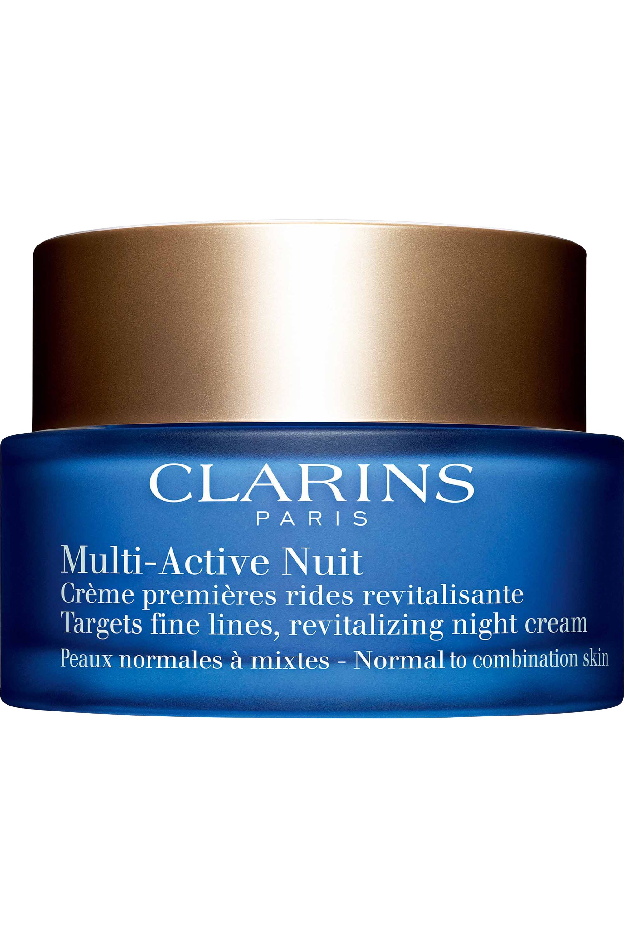Clarins - Crème nuit premières rides revitalisante peaux normales à mixtes  Multi-Active - Blissim