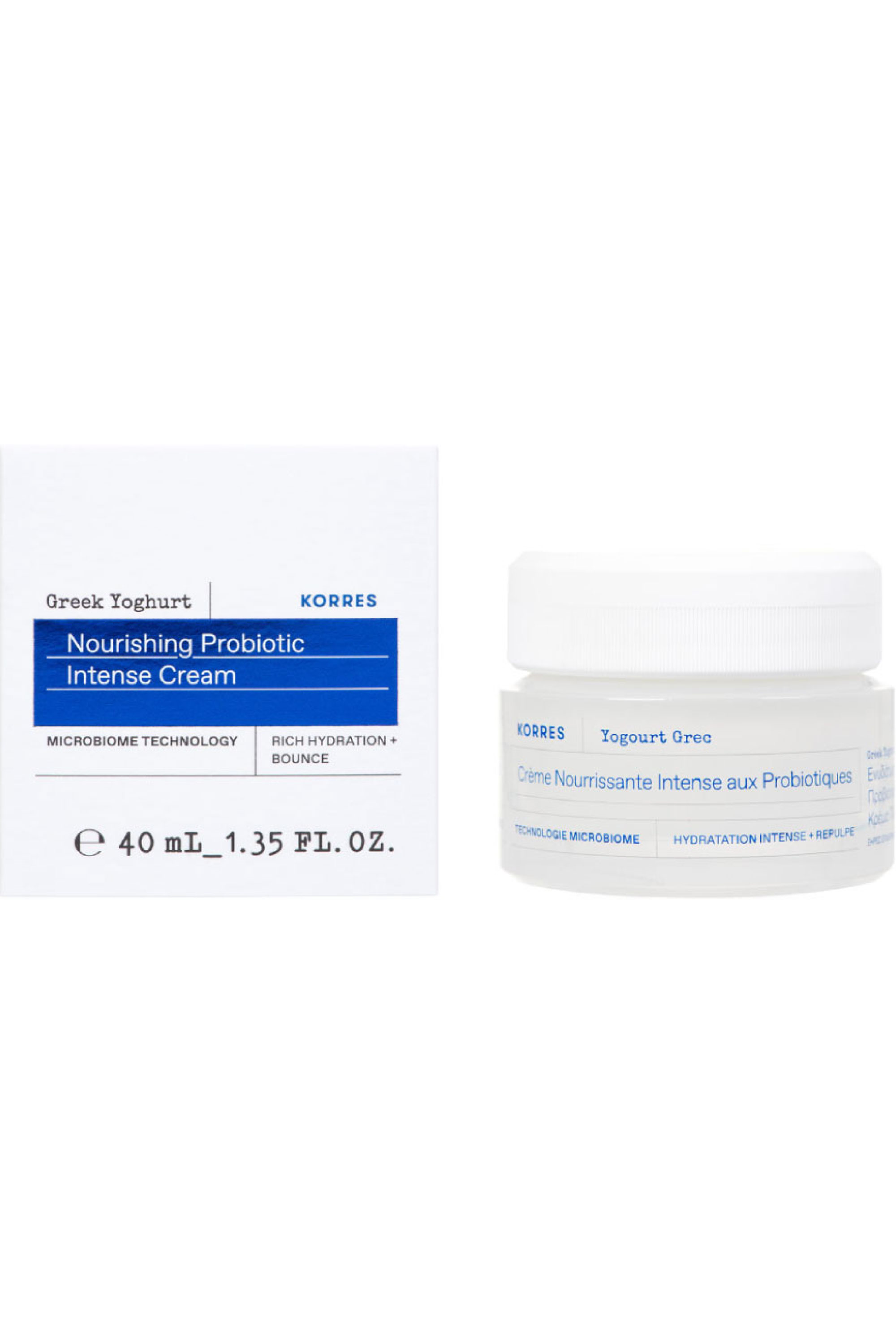 Crème nourrissante intense aux probiotiques et yaourt grec