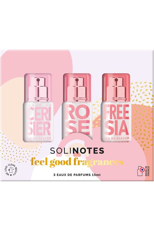 Coffret trio de parfums Fleur de cerisier, Rose & Freesia