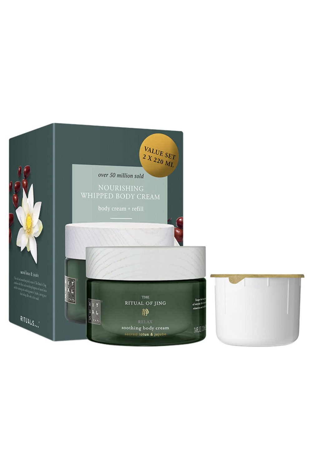 Rituals - Duo crème pour le corps et sa recharge The Ritual of Jing
