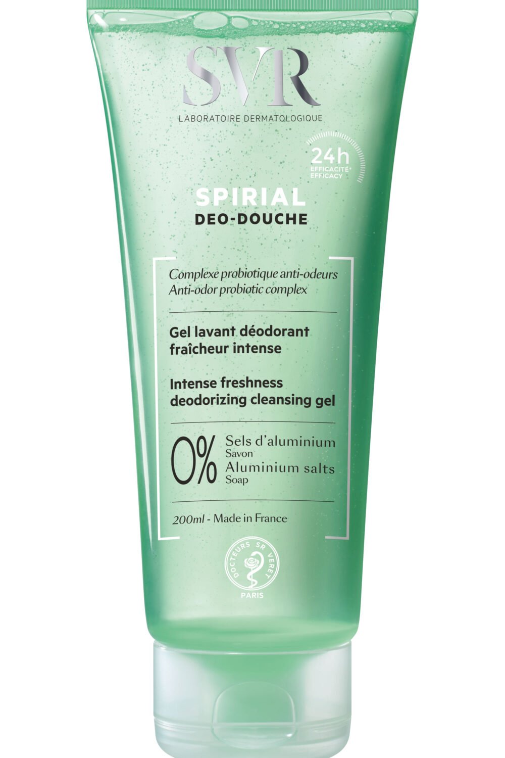 SVR - Gel lavant déodorant fraîcheur intense Spirial Déo-Douche 200ml