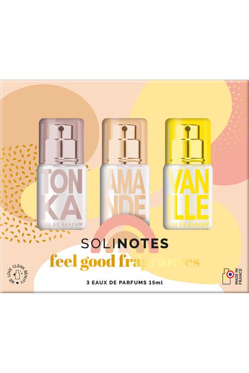 Coffret trio de parfums Amande, Vanille & Tonka