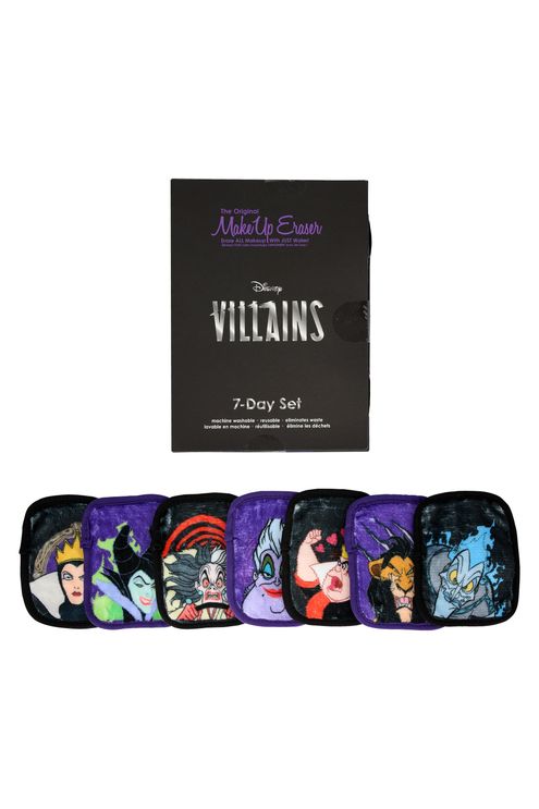 Kit de 7 serviettes démaquillantes réutilisables Disney Villains