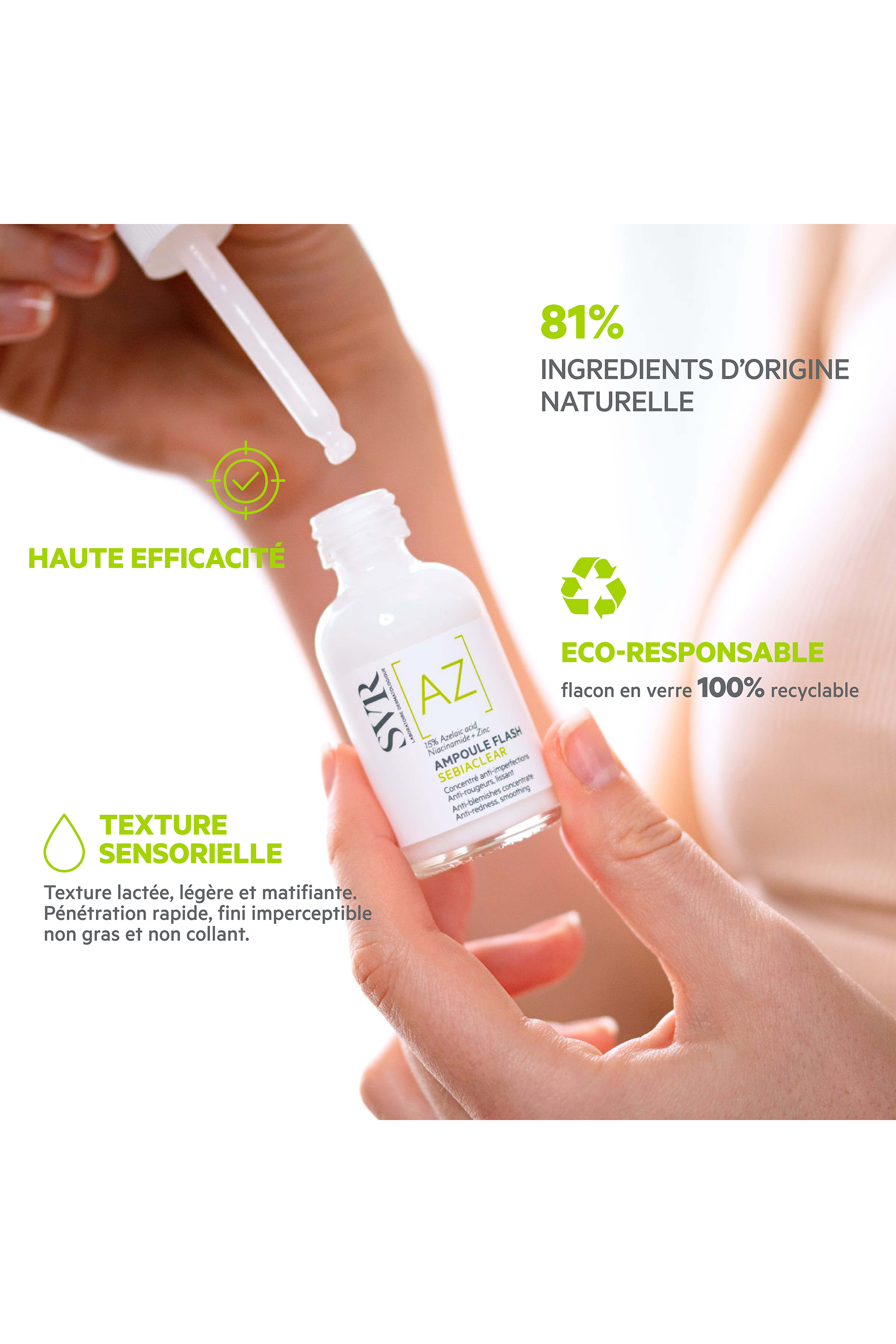 Concentré anti-imperfections & anti-rougeurs Sebiaclear Ampoule Flash