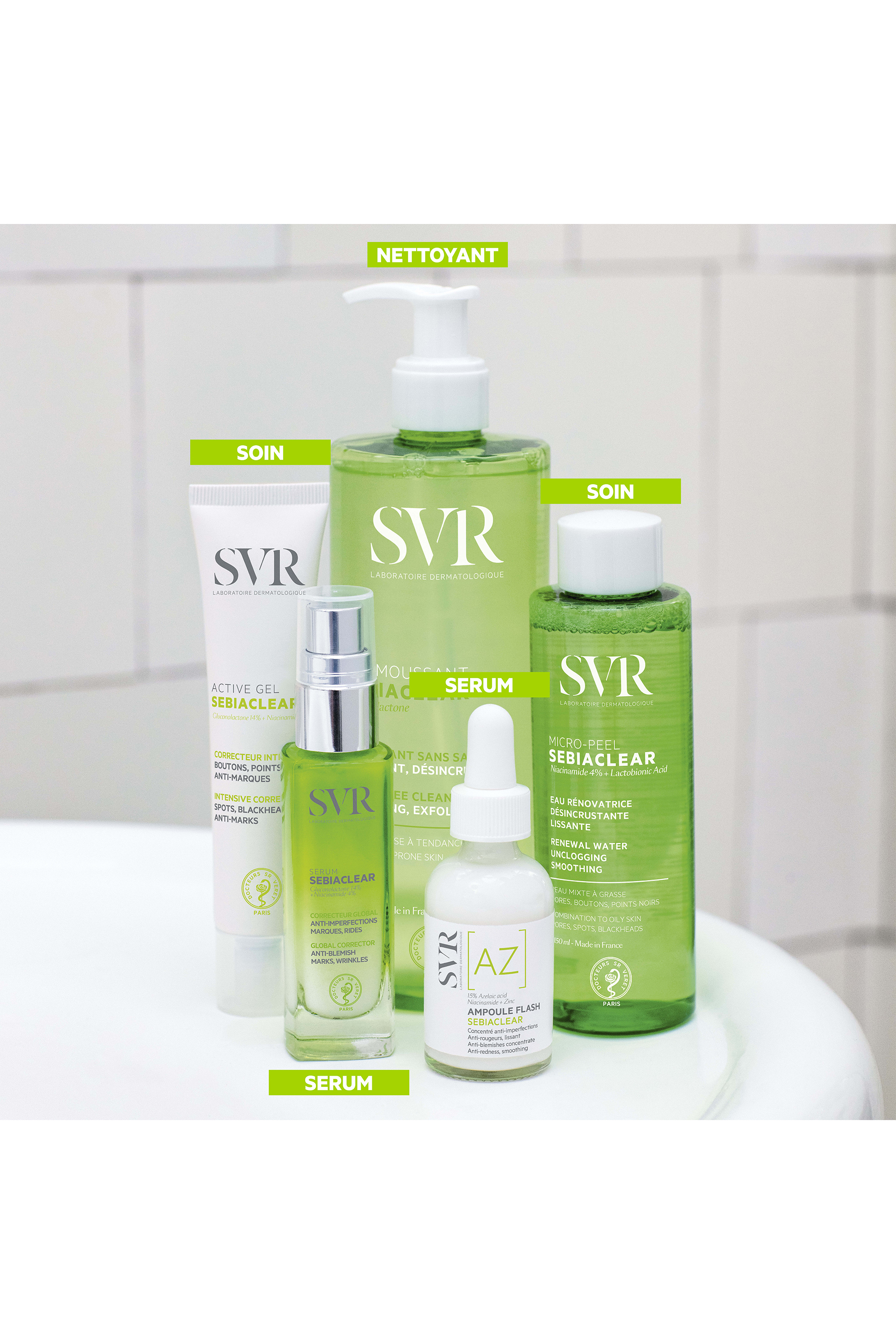 Concentré anti-imperfections & anti-rougeurs Sebiaclear Ampoule Flash