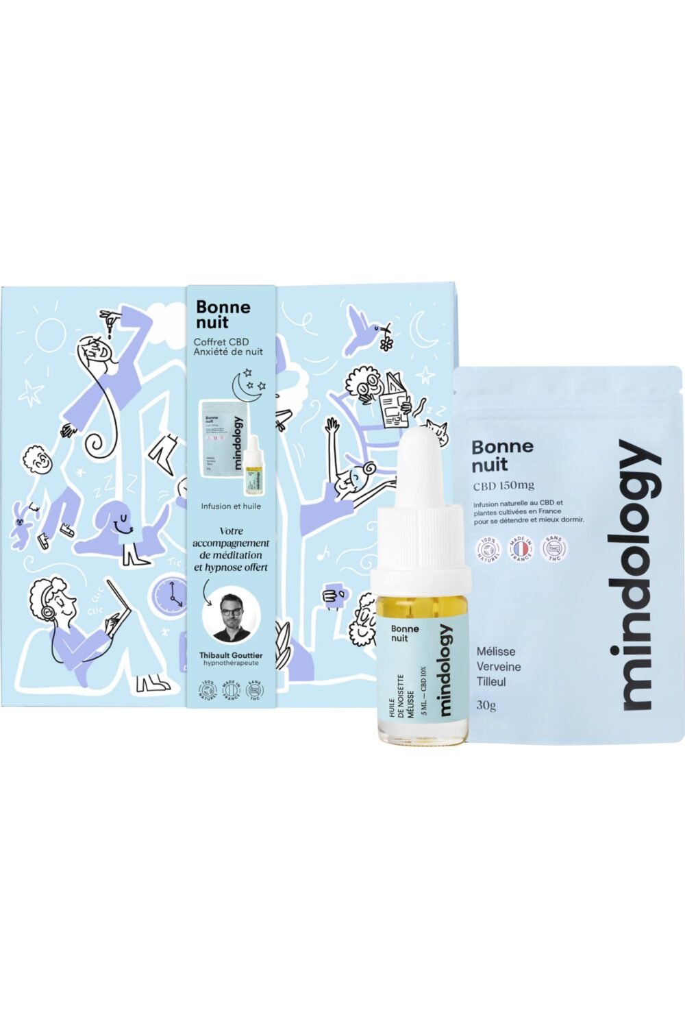 MINDOLOGY - Coffret bien être relaxant Bonne nuit