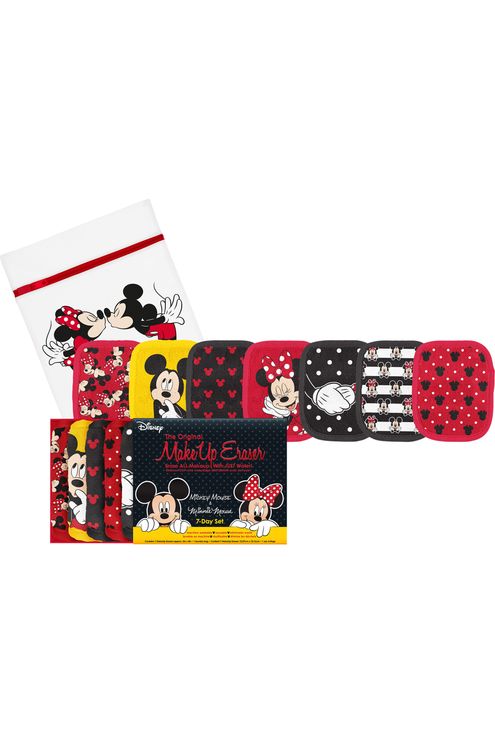 Kit de 7 serviettes démaquillantes réutilisables Mickey et Minnie