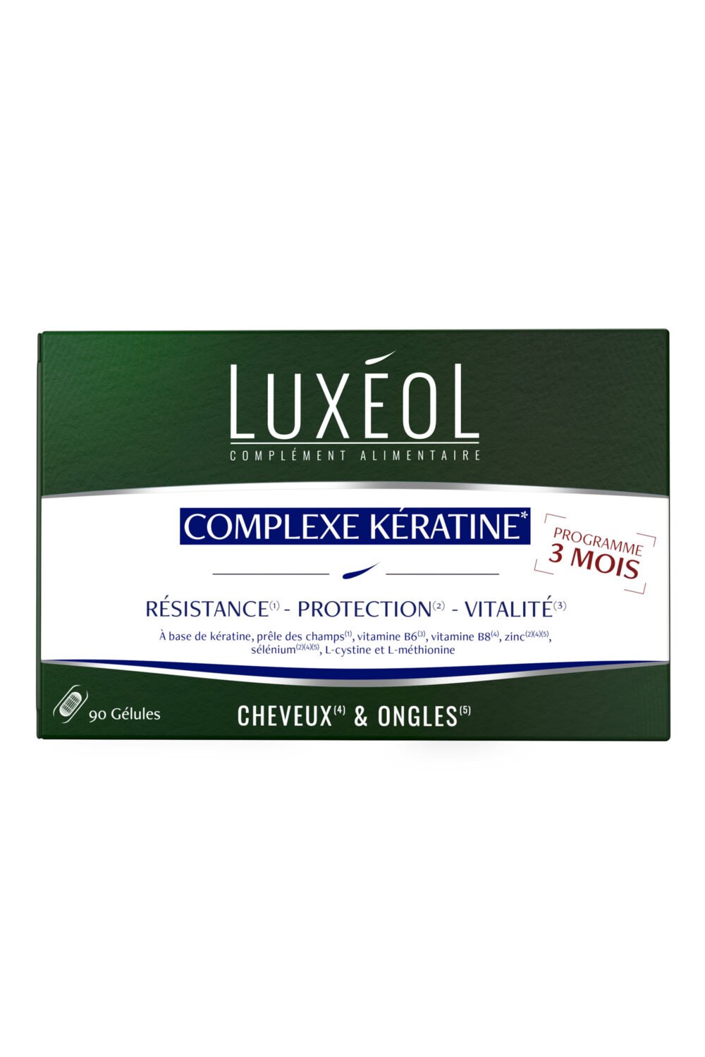 Luxéol - Compléments alimentaires vitalité cheveux et ongles à la kératine