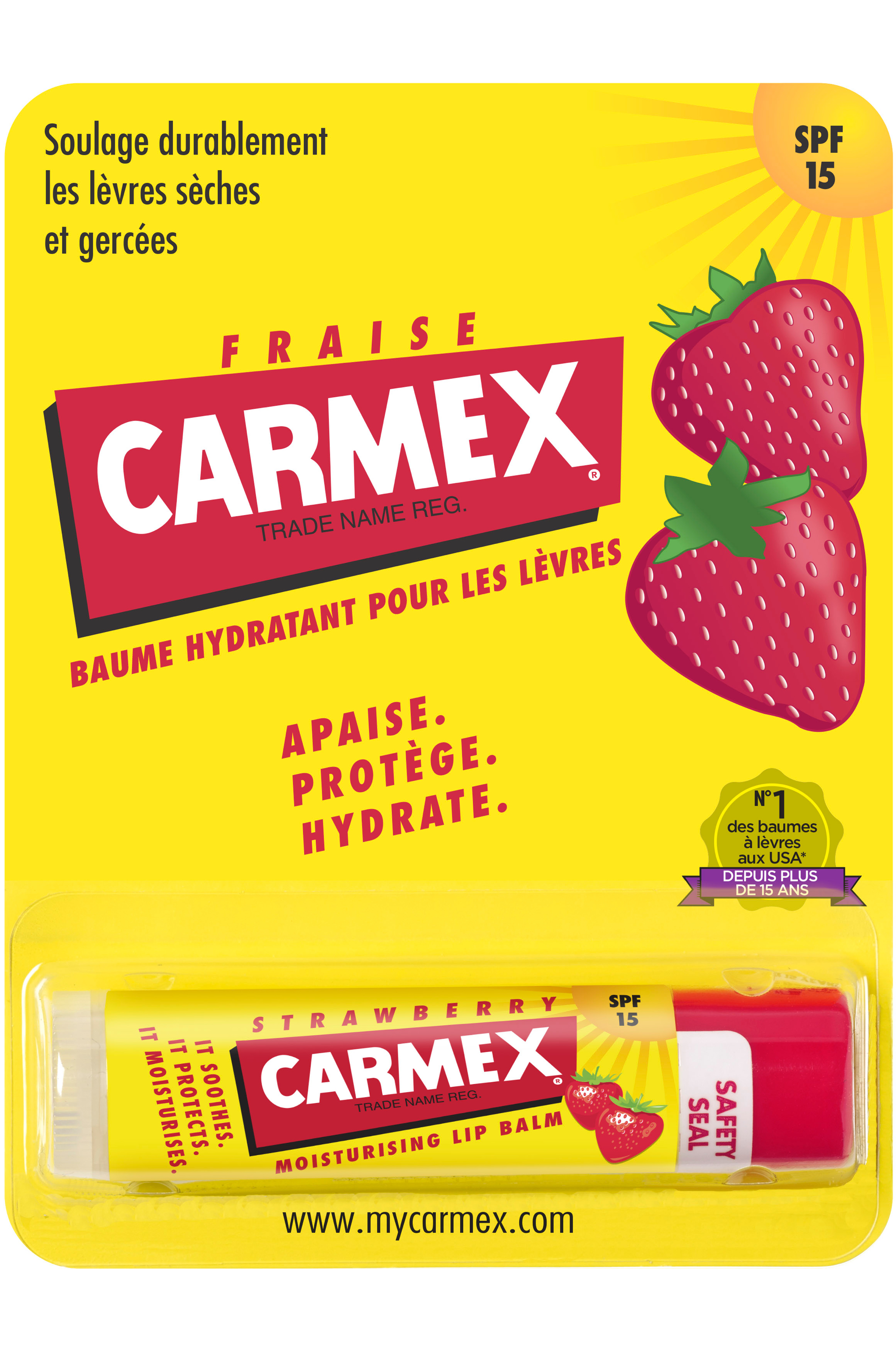 Baume hydratant lèvres à la fraise