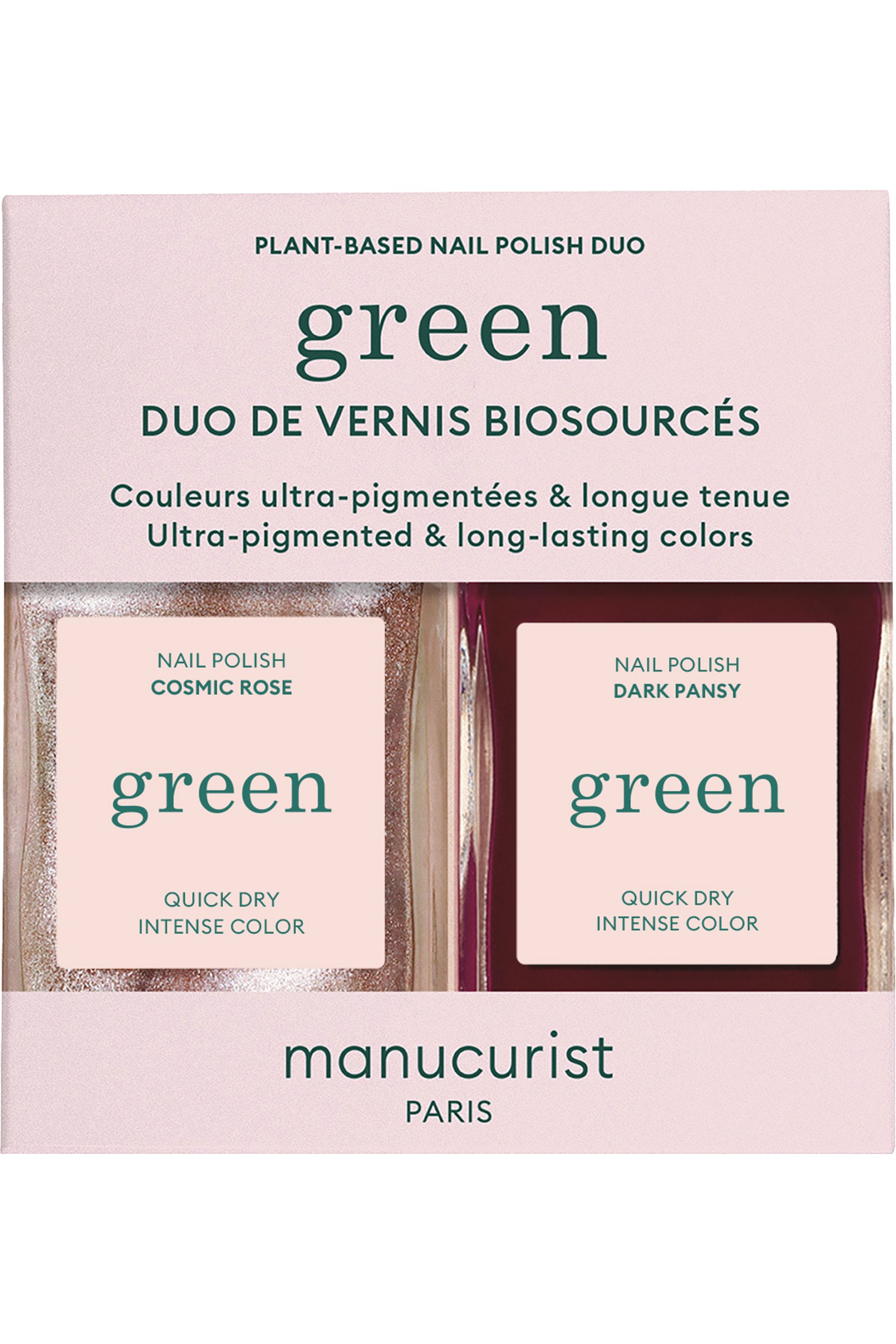 Manucurist - Duo de poudre à effet et paillettes et vernis Green Flash -  Blissim