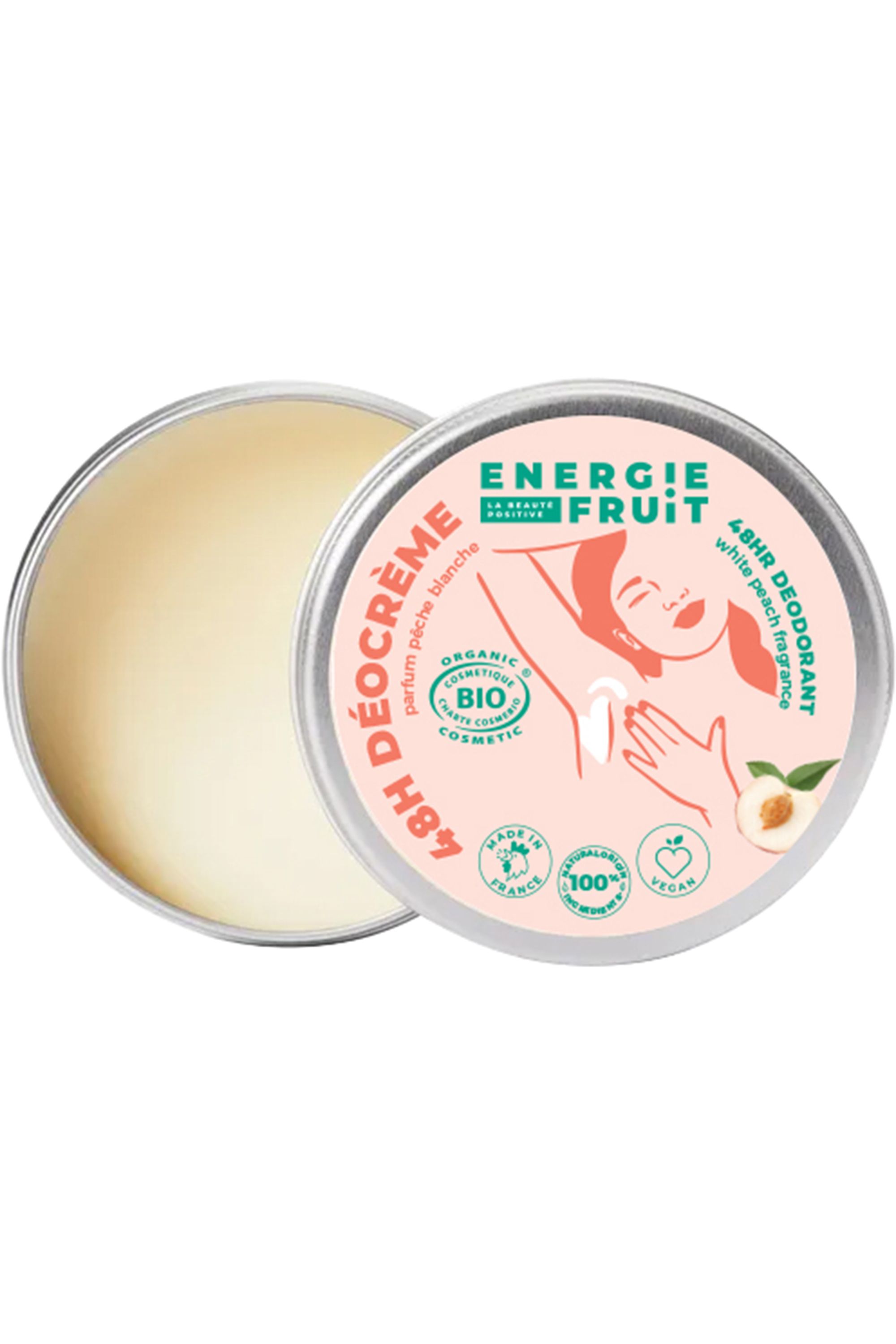 Energie Fruit - Déodorant crème pêche blanche certifié bio - Blissim