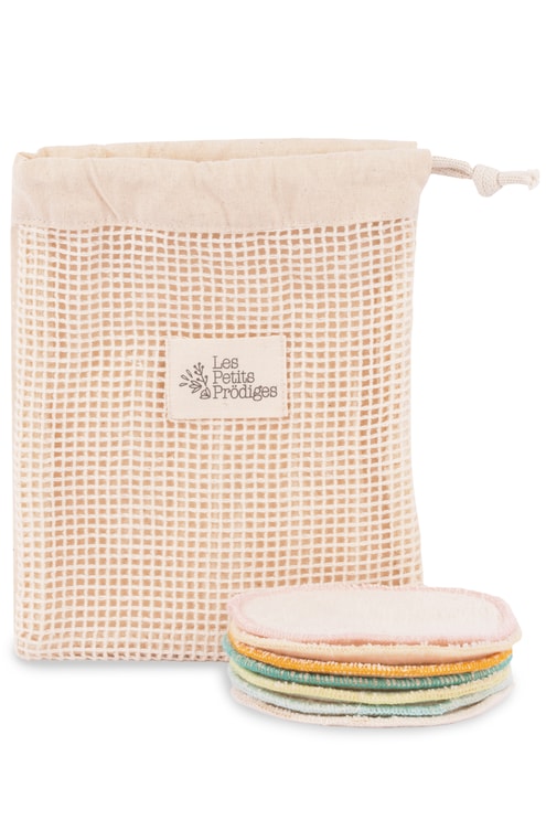 Lot de 7 cotons lavables & réutilisables