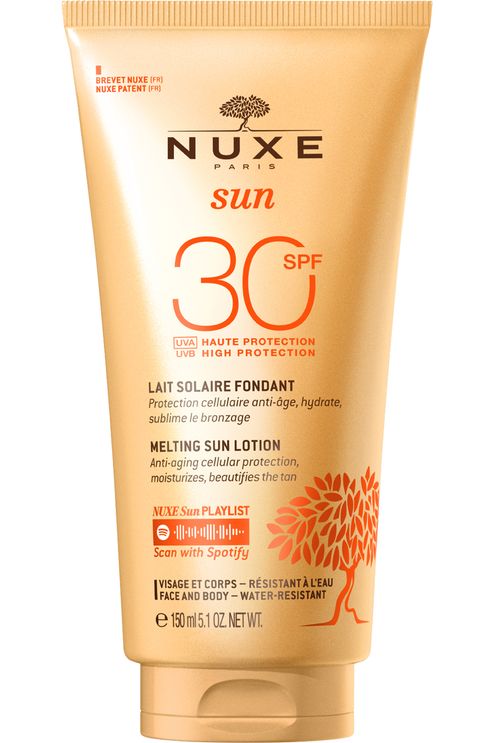 Lait délicieux visage et corps haute protection SPF30 Nuxe Sun