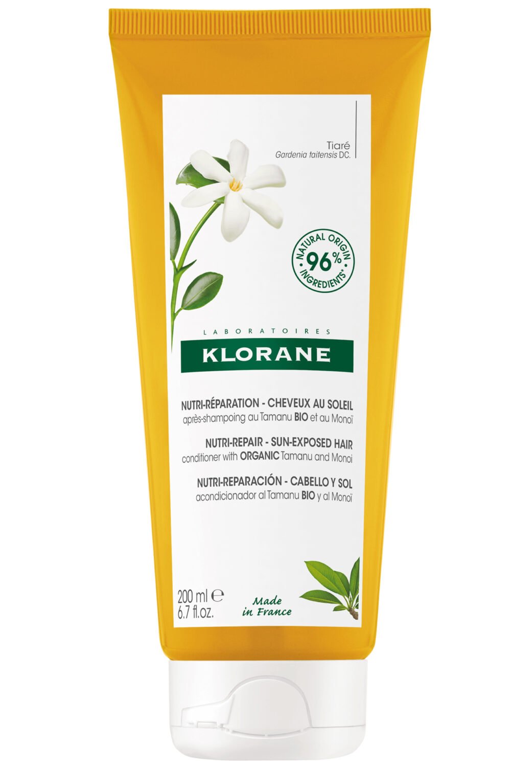 Klorane - Baume riche réparateur après-soleil au Tamanu bio et Monoï