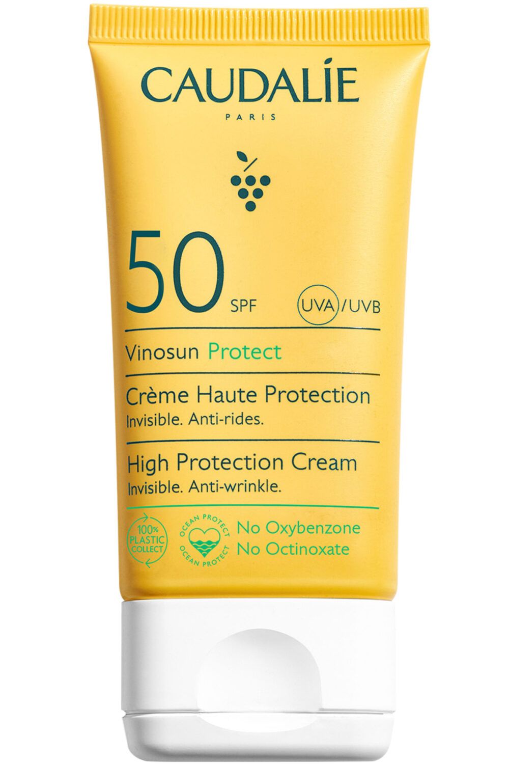 Caudalie - Crème solaire visage haute protection SPF50 Vinosun