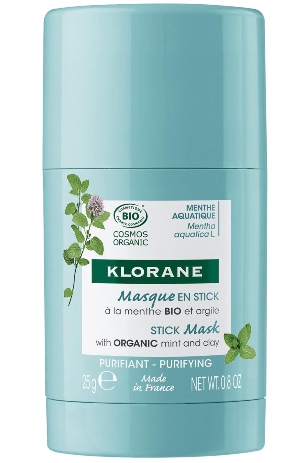 Klorane - Masque en stick bio Menthe Aquatique visage