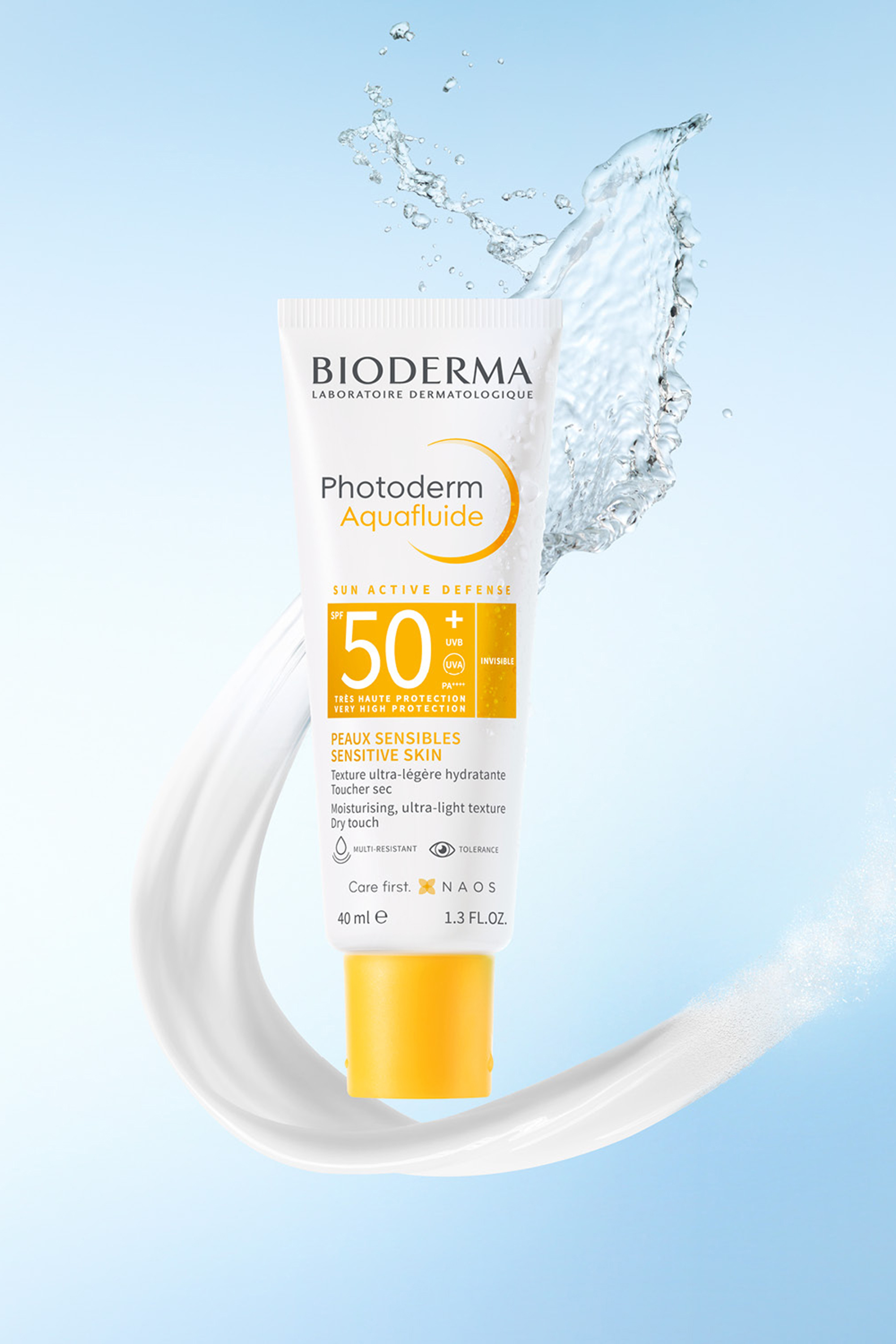 Crème solaire visage Photoderm Aquafluide SPF50+