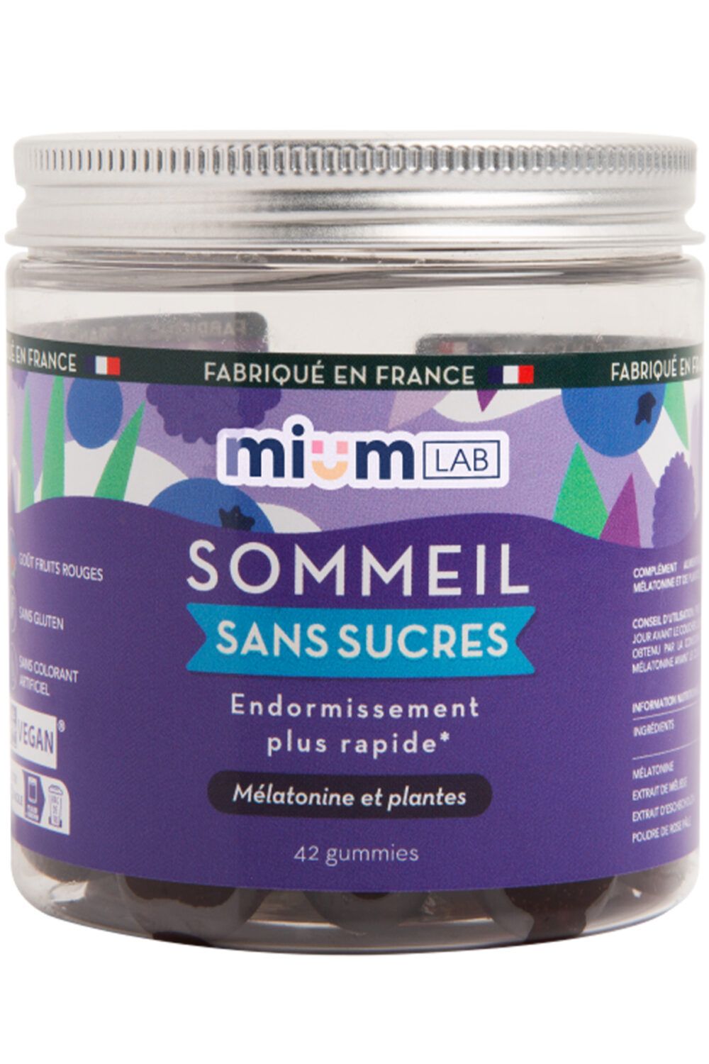 Mium Lab ex Les Miraculeux - Compléments alimentaires gummies Sommeil sans sucres Cure 3 semaines