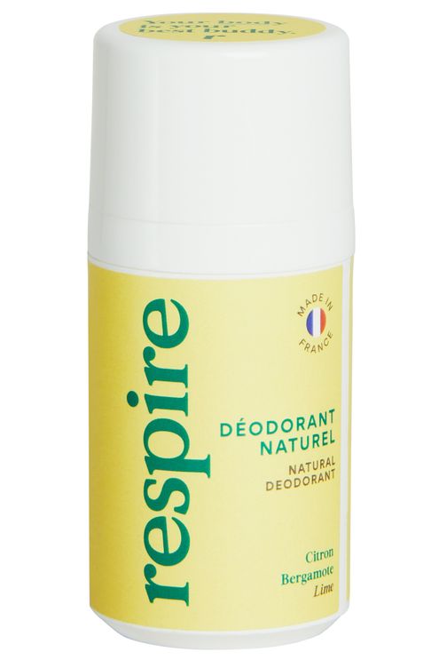 Déodorant naturel roll-on bio & rechargeable Citron Bergamote
