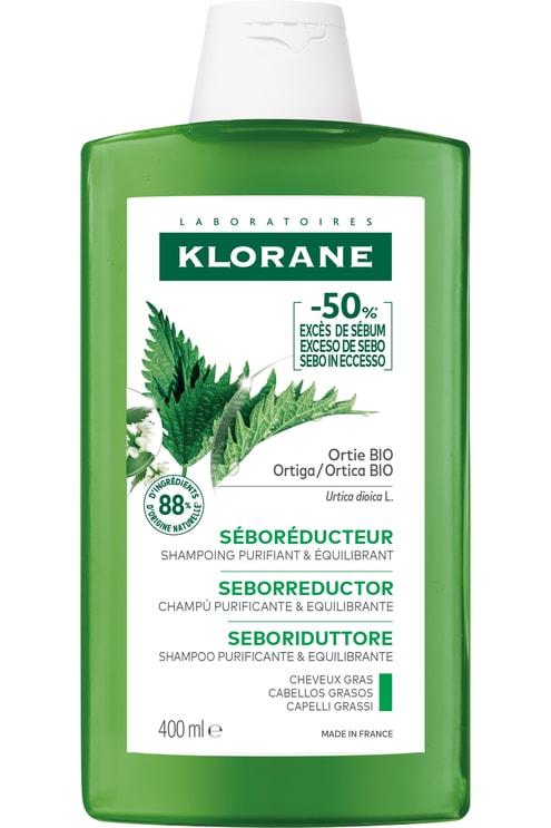 Shampoing séboréducteur à l’ortie bio pour cheveux gras