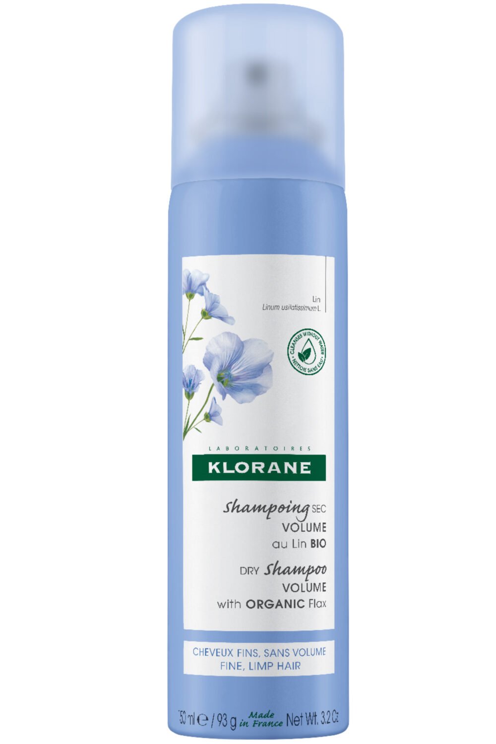 Klorane - Shampoing sec volume au Lin bio