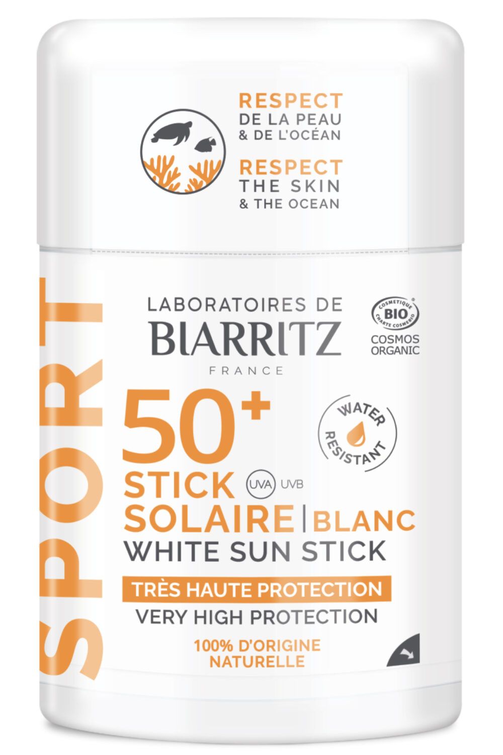 LABORATOIRES DE BIARRITZ - Stick solaire Sport mer et montagne SPF50+