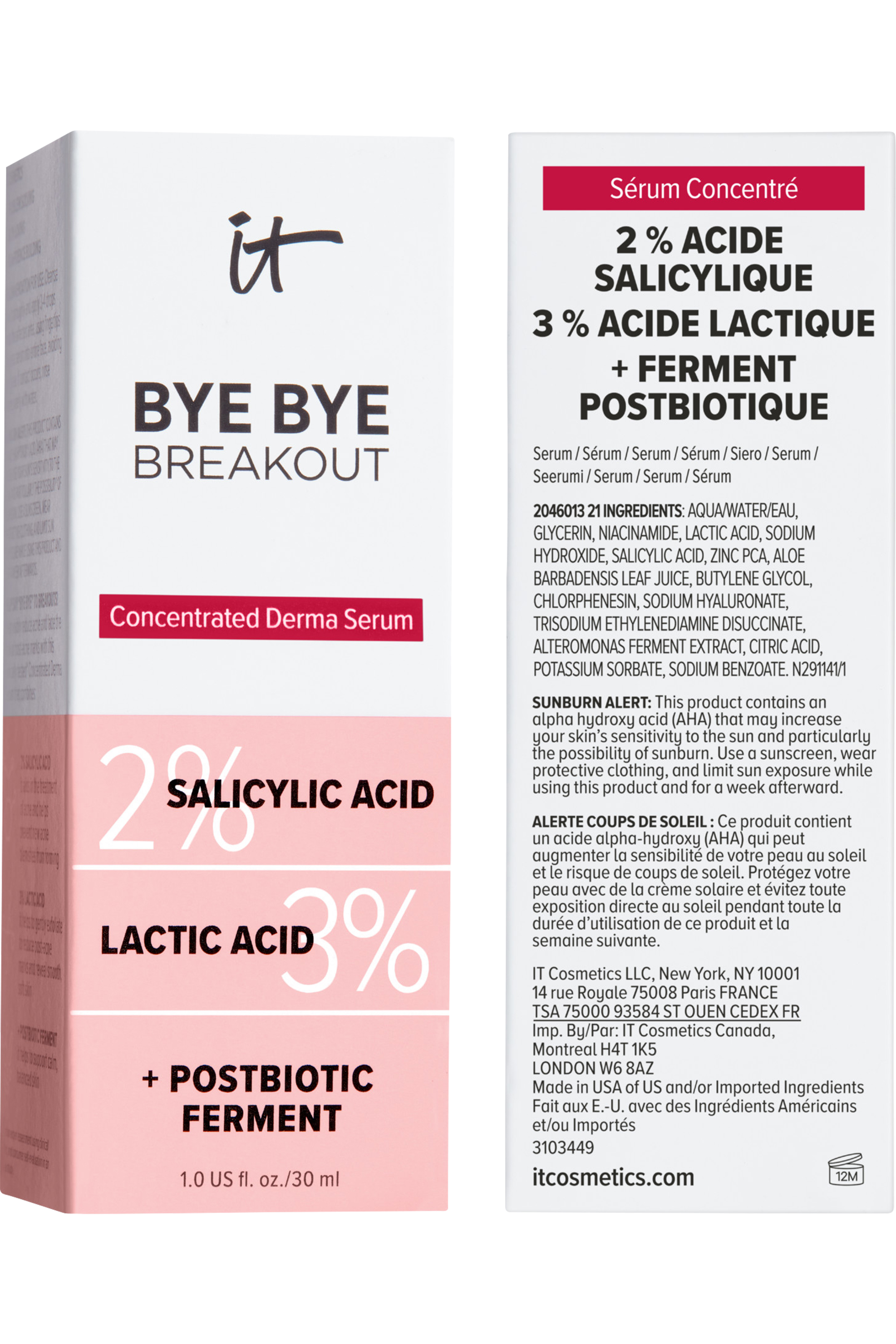 Sérum anti-acné à l’acide salicylique Bye Bye Serum