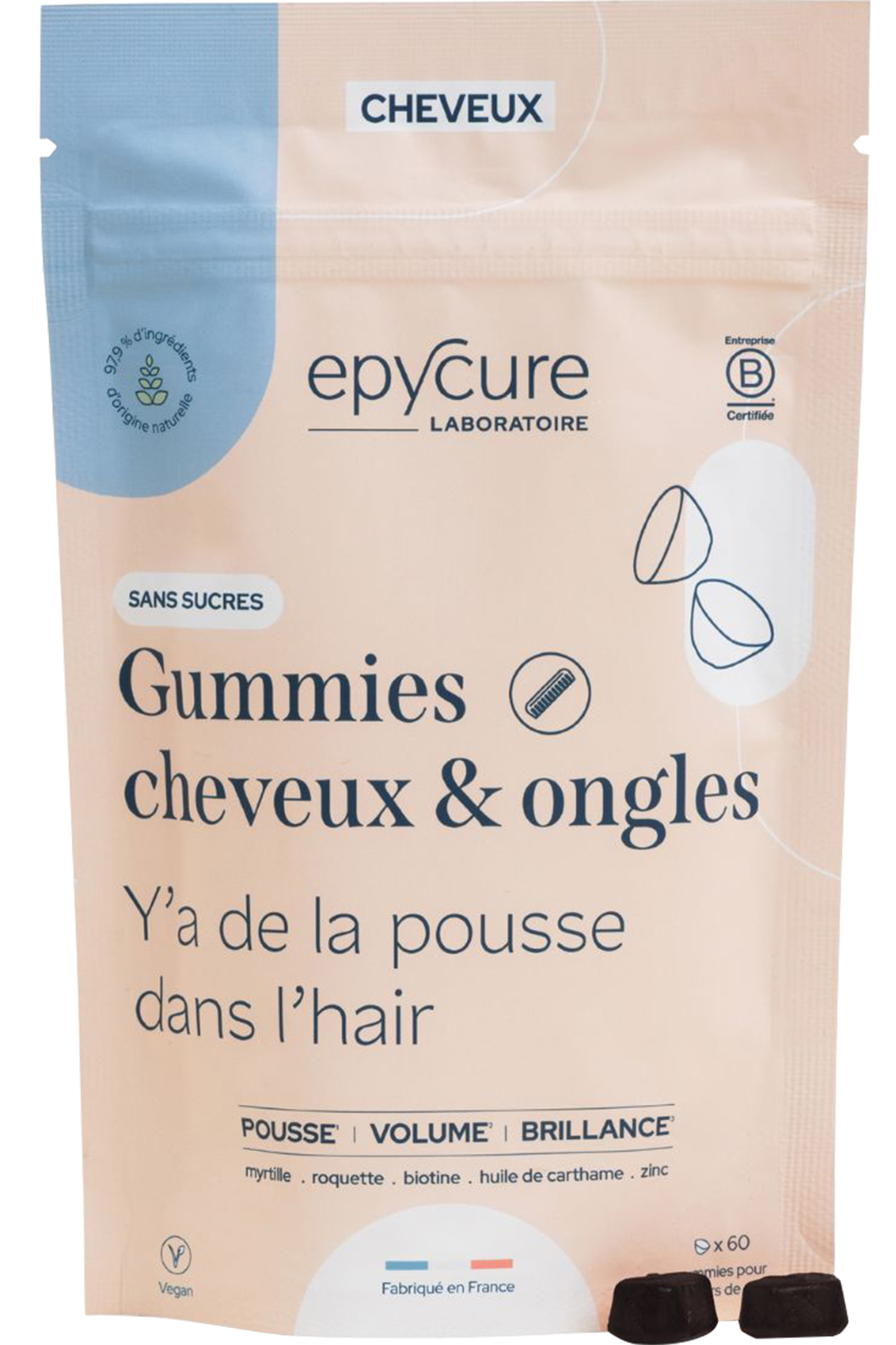 Gummies cheveux & ongles sans sucre