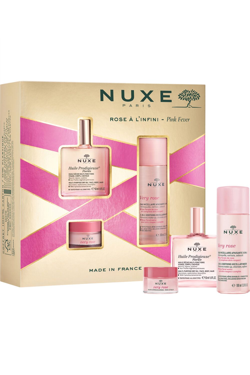 Nuxe - Coffret soin visage rose à l'infini avec l’Huile Prodigieuse Florale 50ml