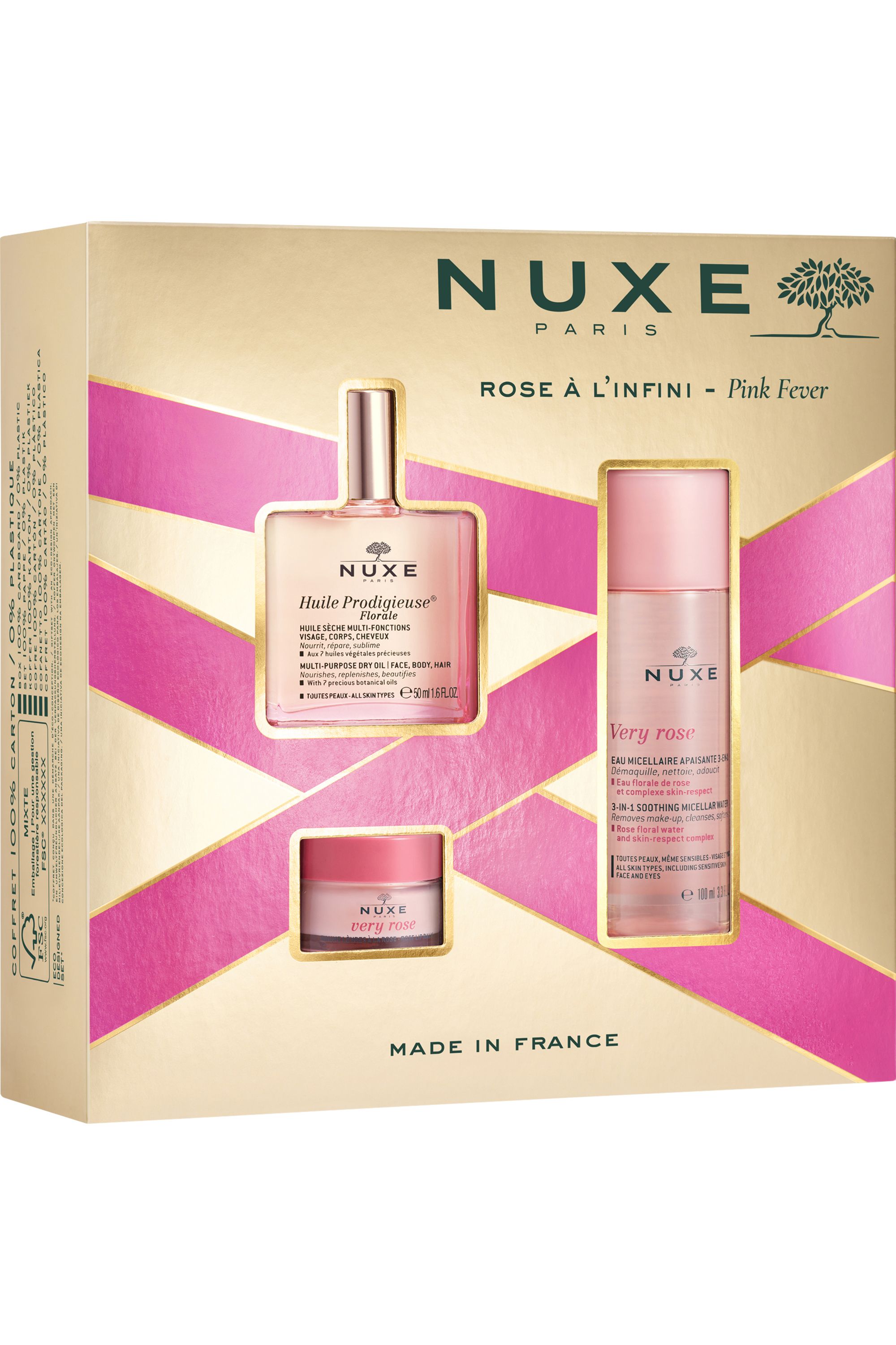 Nuxe - Coffret soin visage Rose à l'infini avec l'Huile Prodigieuse®  Florale 50ml - Blissim