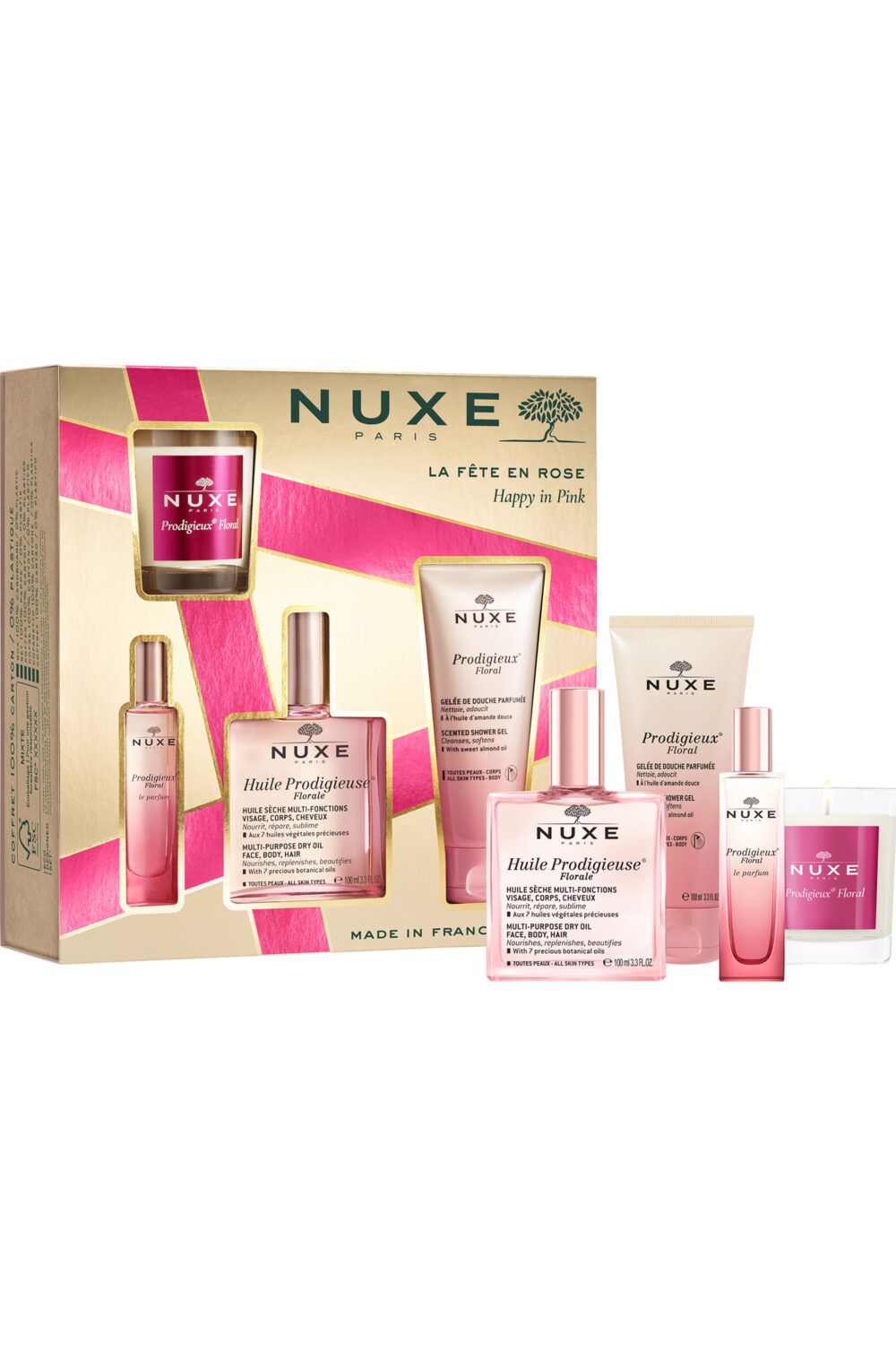 Nuxe - Coffret La Fête en Rose avec l'Huile Prodigieuse® Florale 100ml