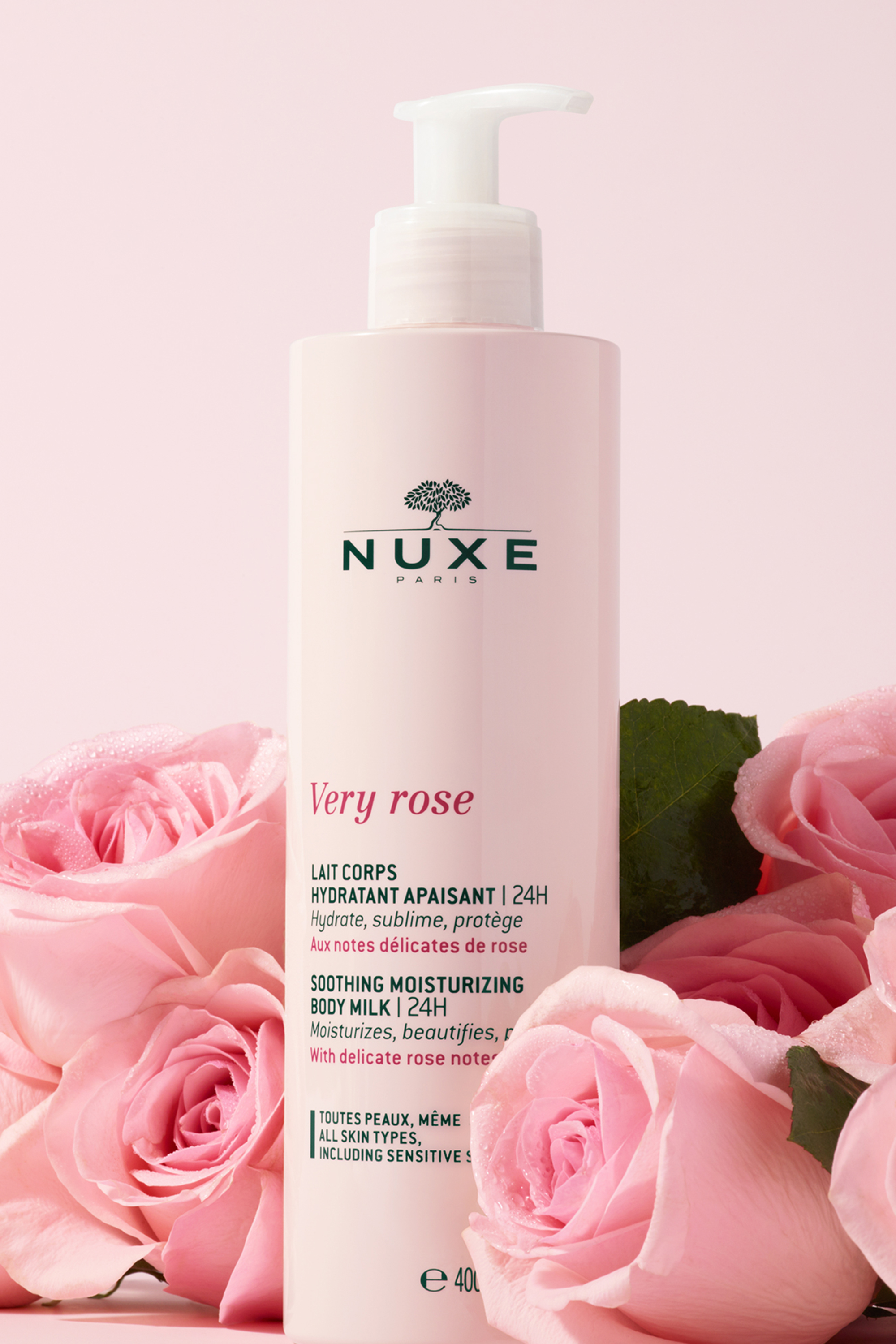 Lait corps hydratant apaisant Very Rose