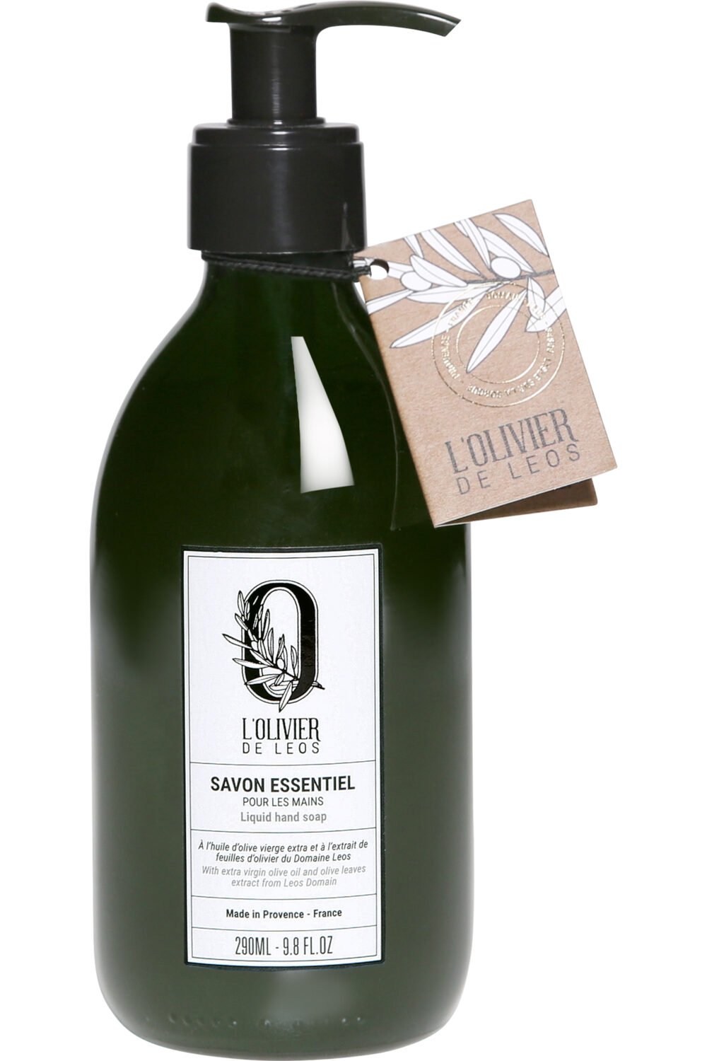 L'OLIVIER DE LEOS - Savon essentiel pour les mains rechargeable 290ml