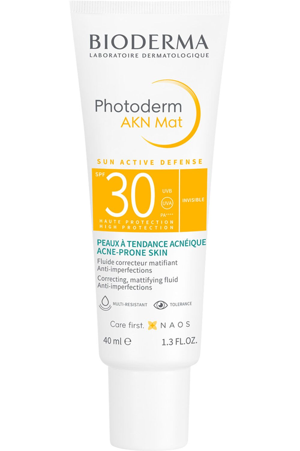 Bioderma - Fluide matifiant solaire visage Photoderm AKN Mat SPF30