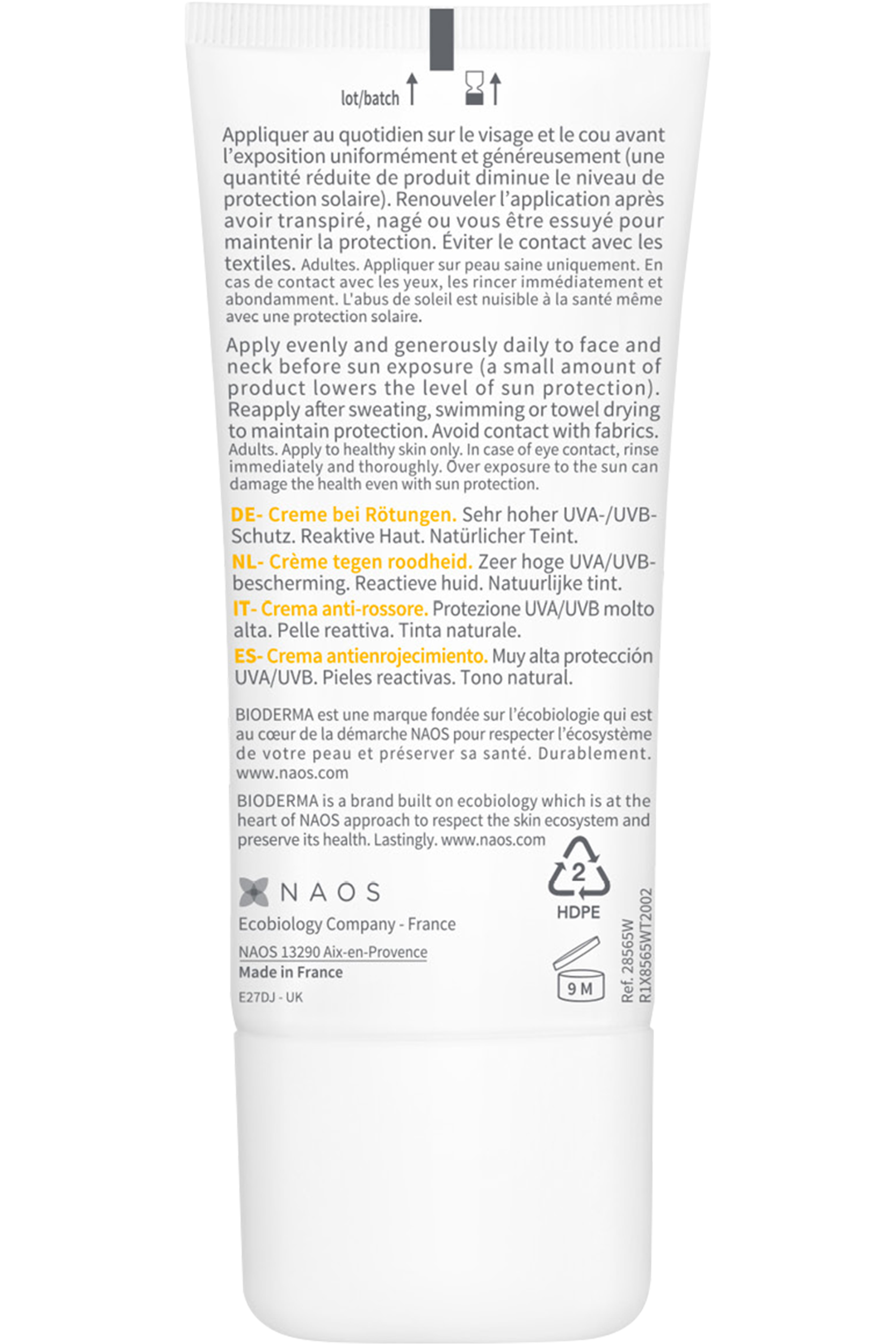 Crème solaire teintée anti-rougeurs Photoderm AR SPF50+