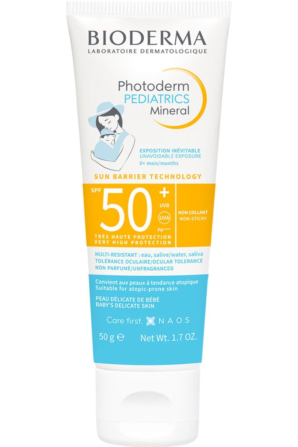 Bioderma - Crème solaire Photoderm Pediatrics Mineral SPF50+