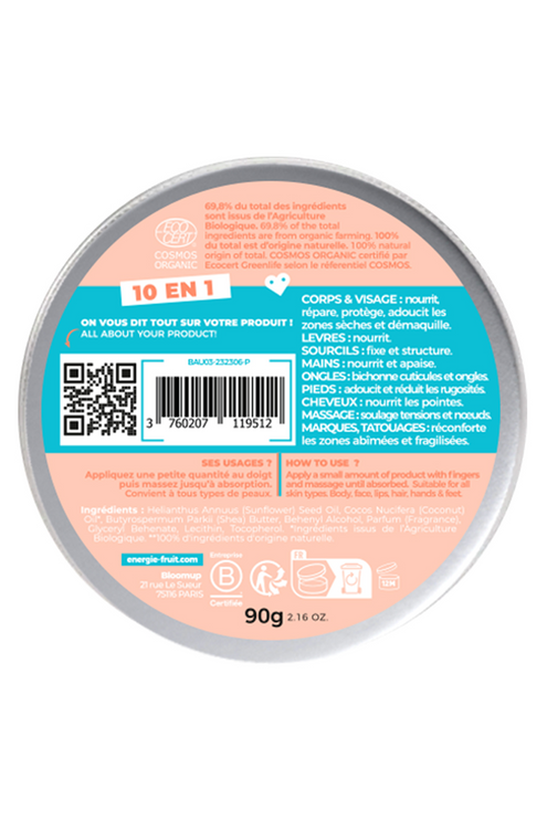 Energie Fruit - Déodorant crème pêche blanche certifié bio - Blissim