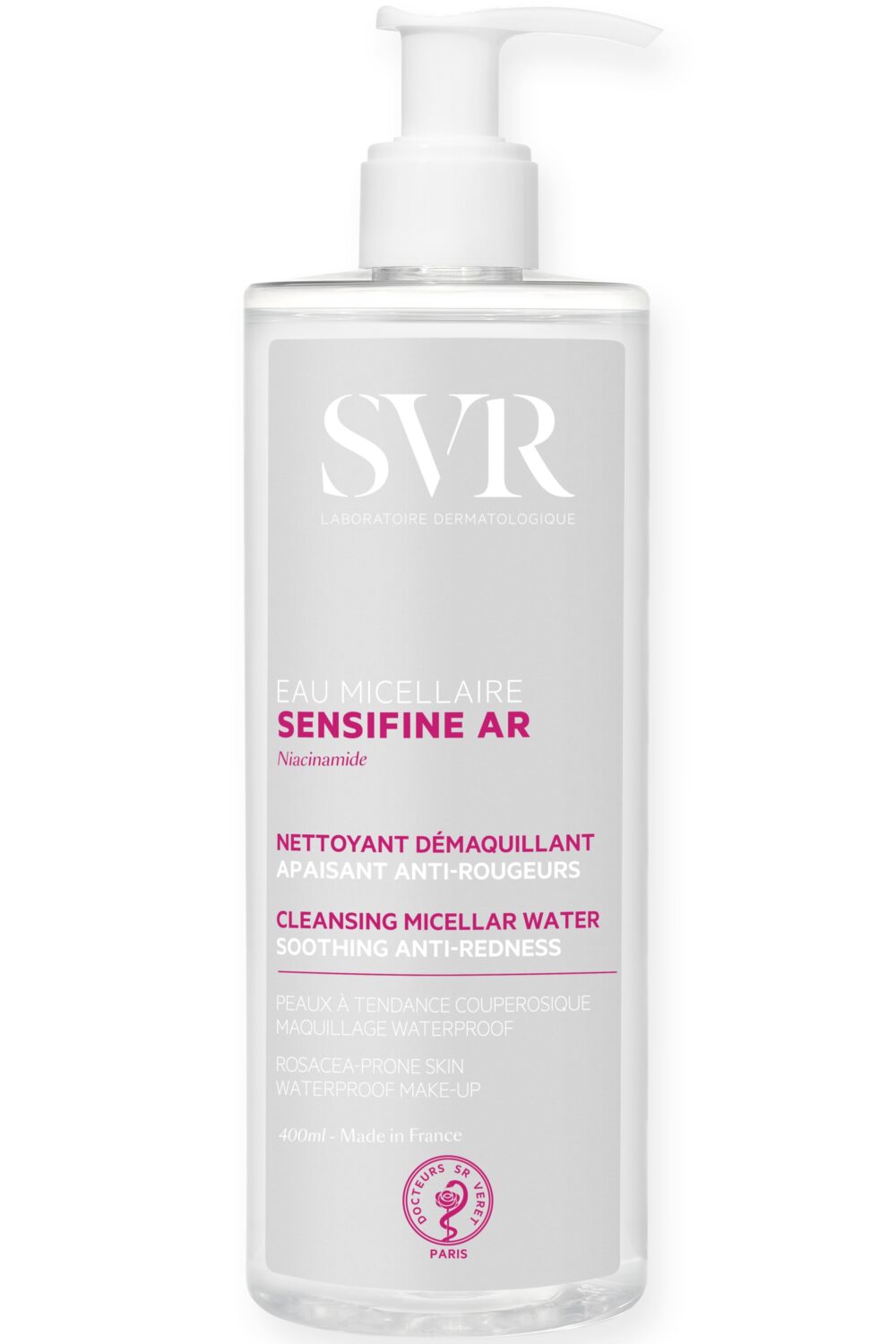 SVR - Eau micellaire apaisante anti-rougeurs Sensifine AR rechargeable 400ml