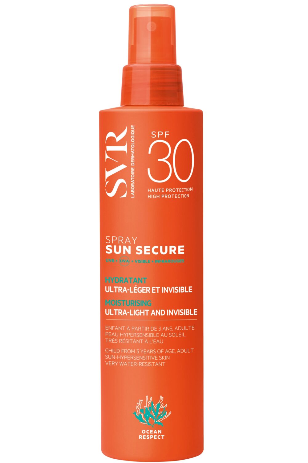 SVR - Spray solaire hydratant ultra-léger et invisible SPF30