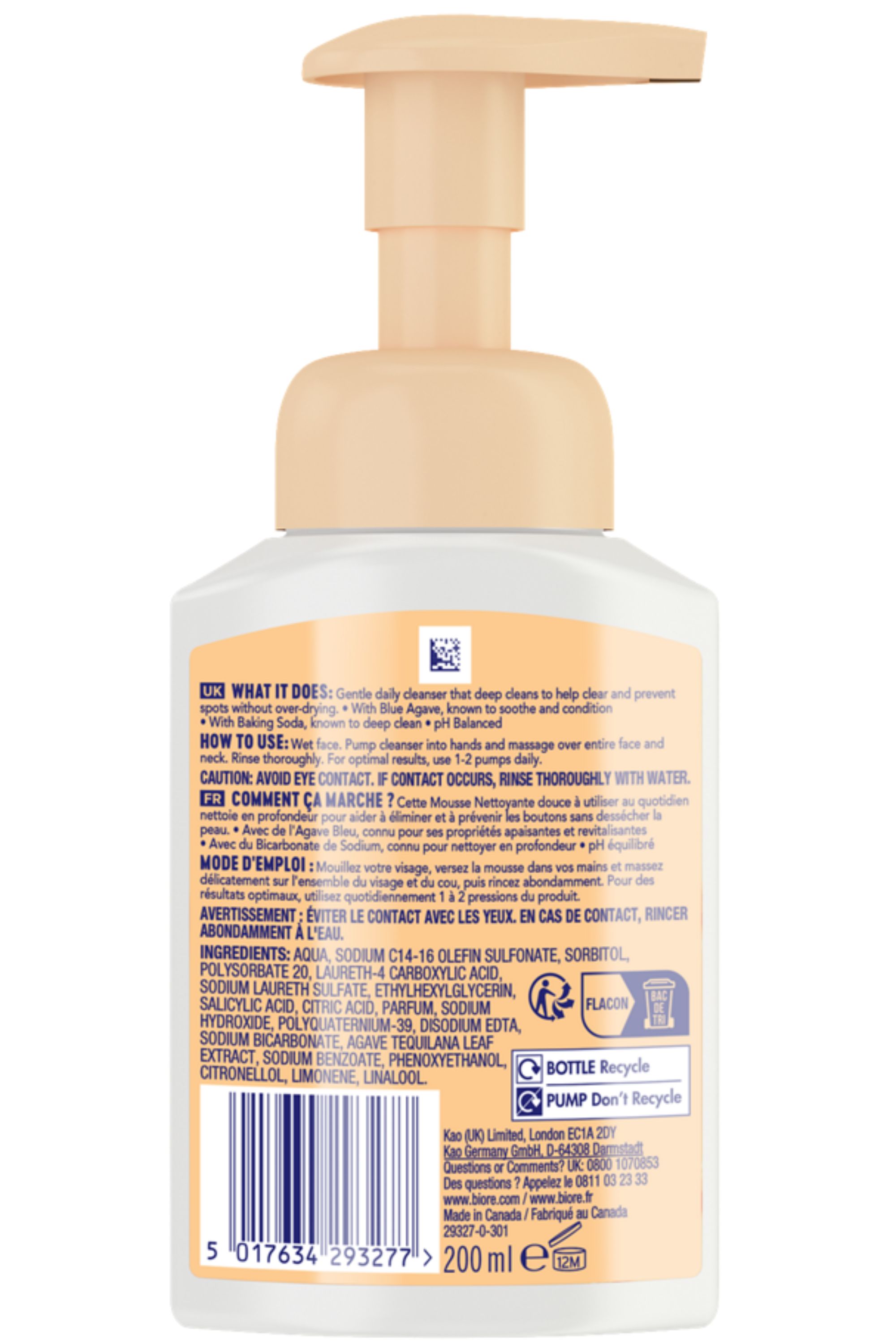 Mousse nettoyante BHA anti-boutons