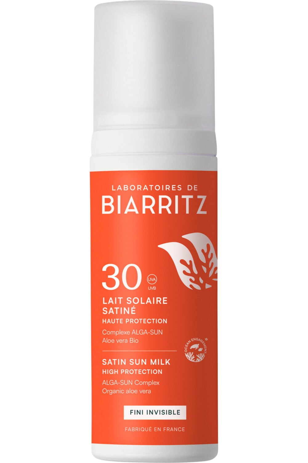 LABORATOIRES DE BIARRITZ - Lait solaire satiné SPF30 visage & corps