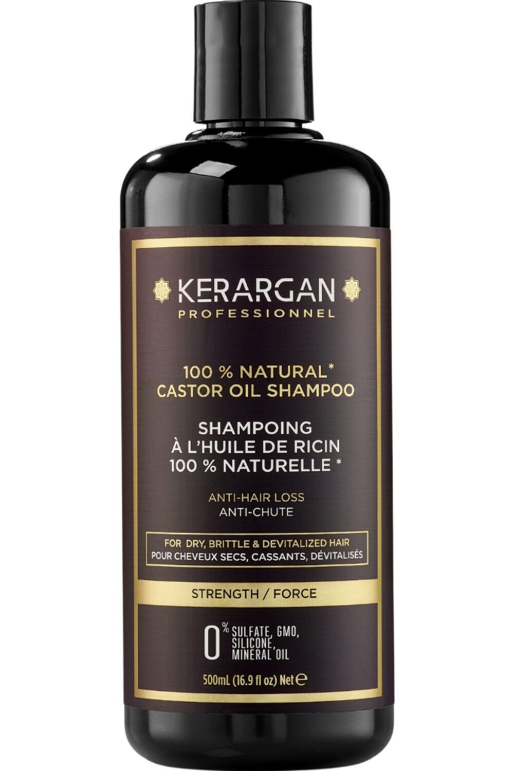 Kerargan - Shampoing anti-chute à l'huile de ricin