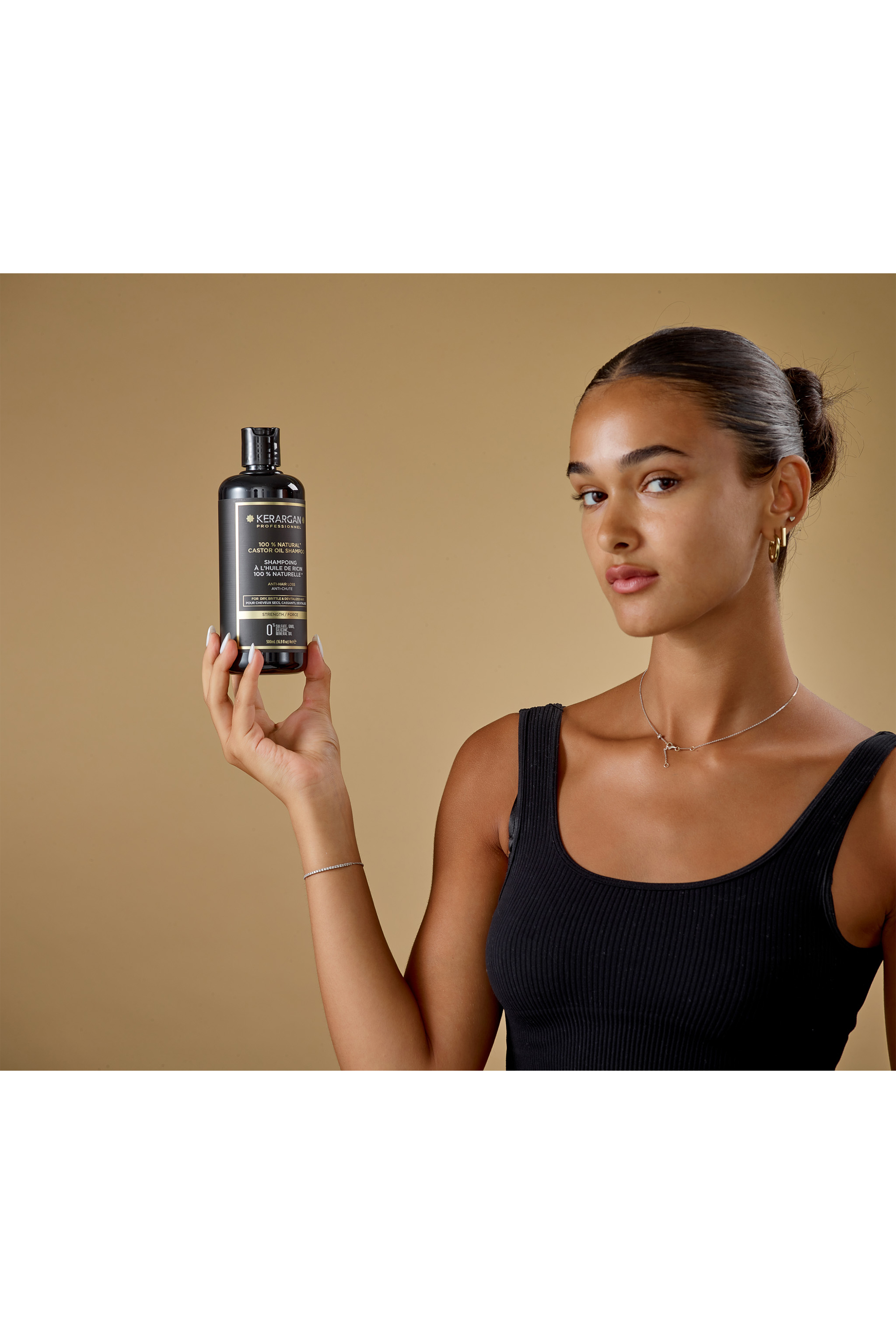 Shampoing anti-chute à l’huile de ricin