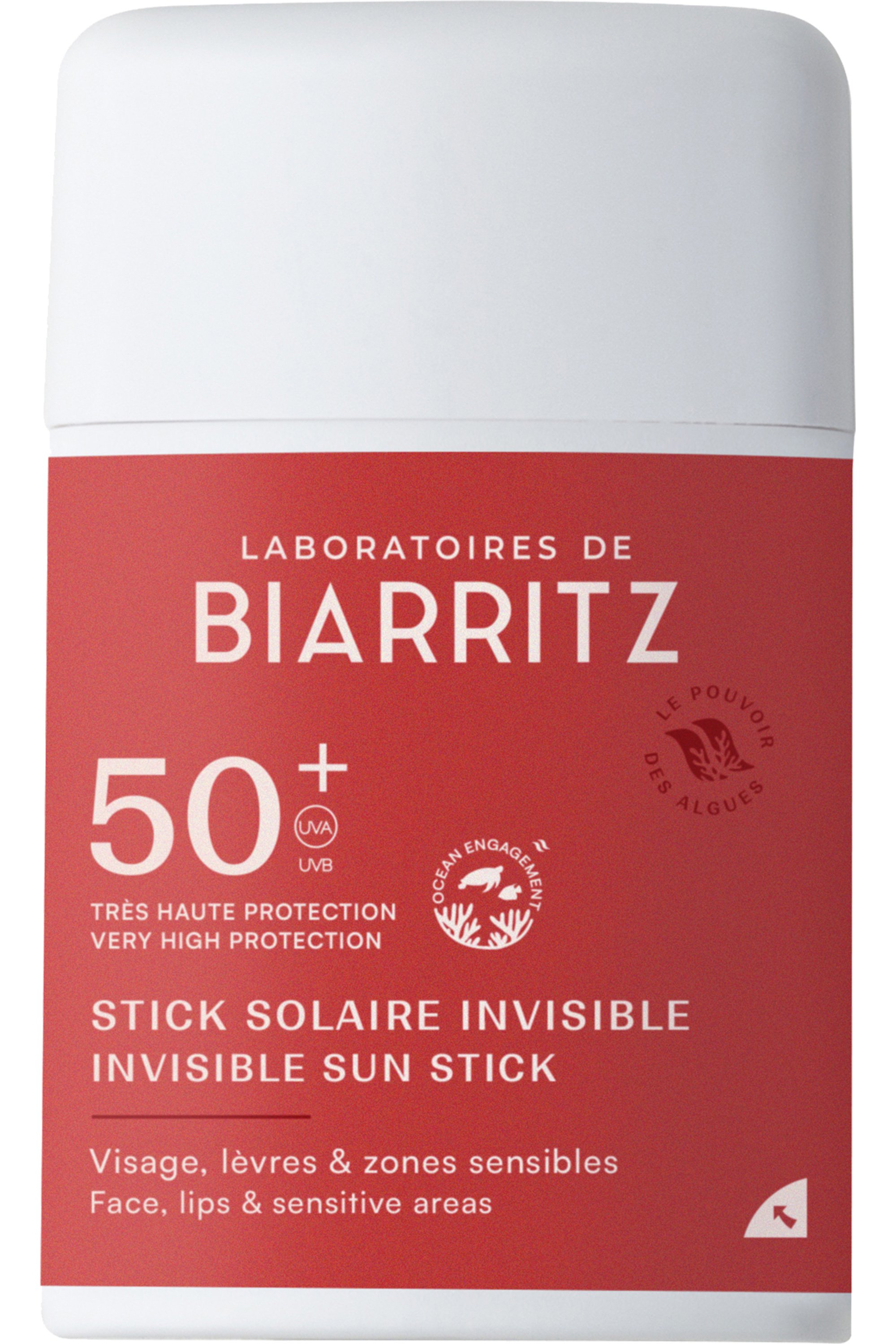 LABORATOIRES DE BIARRITZ - Stick solaire invisible SPF50+ visage & corps