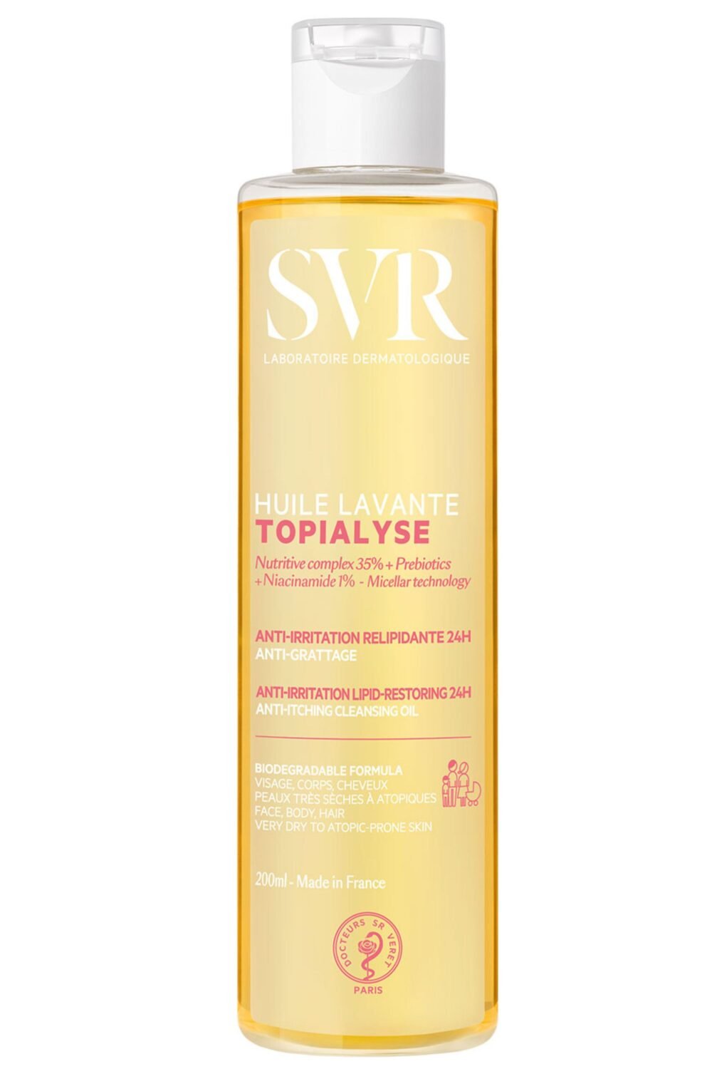 SVR - Huile lavante relipidante anti-grattage Topialyse 200ml