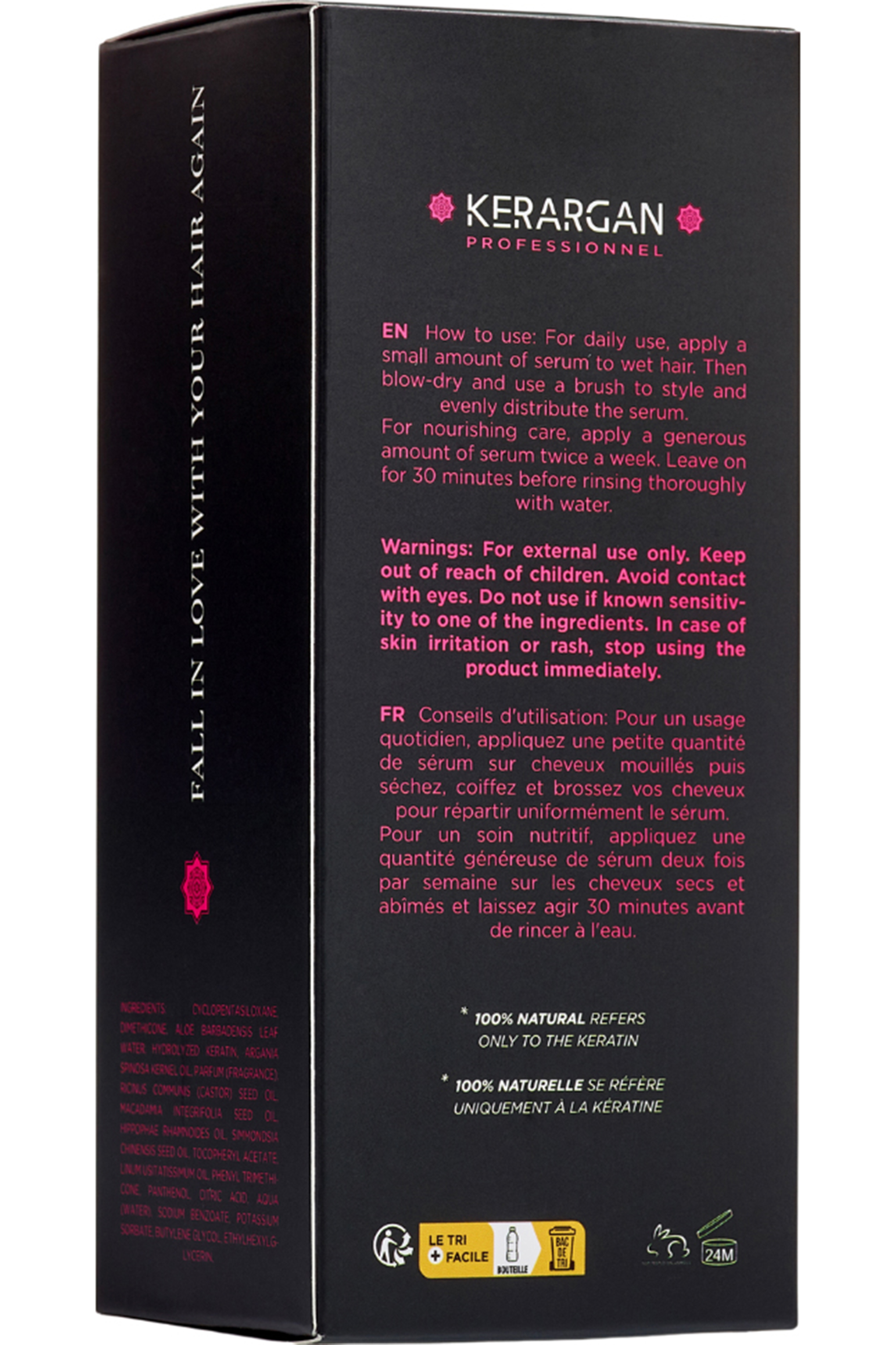 Sérum capillaire ultra réparateur à la kératine